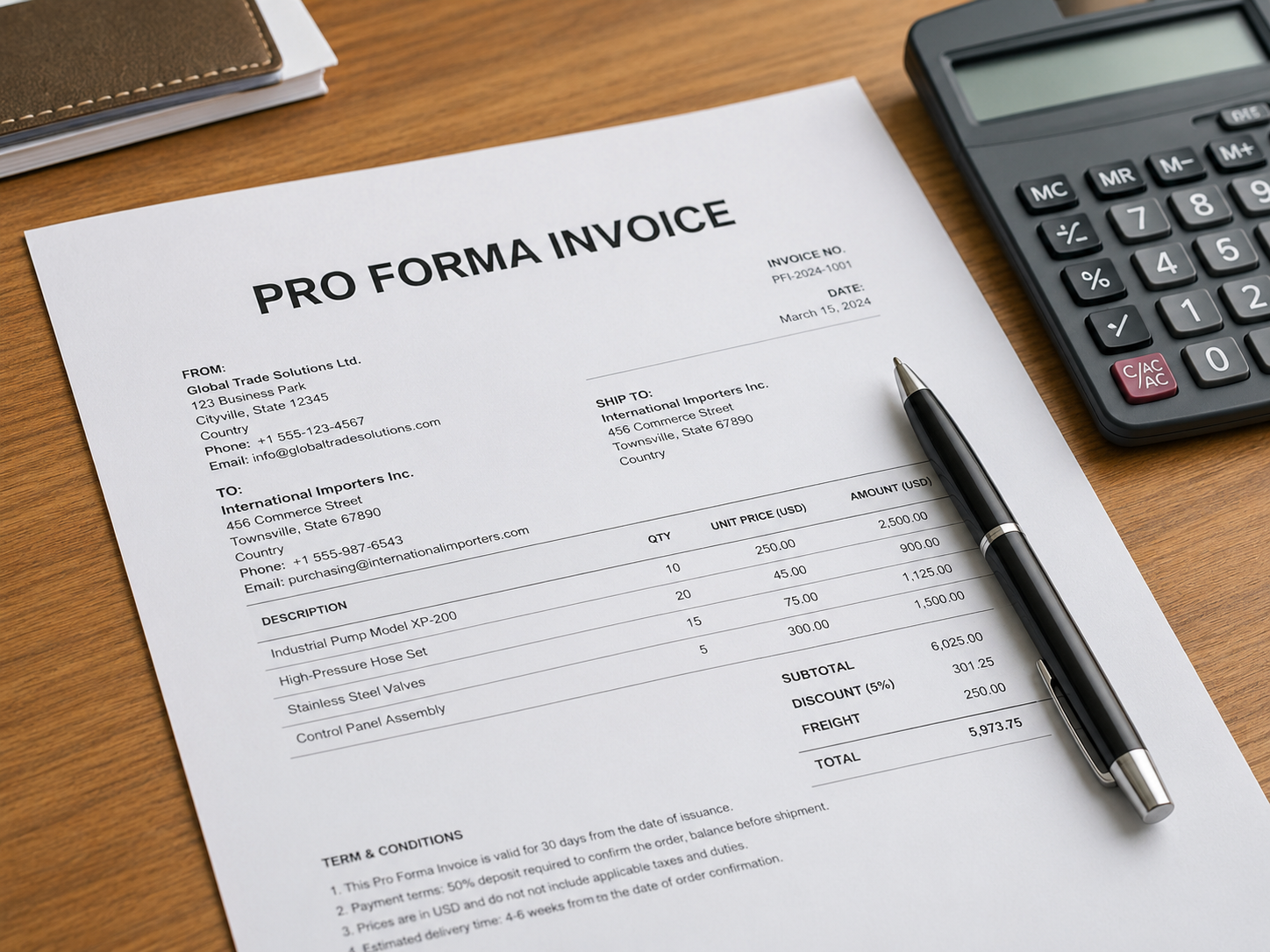 Pro Forma Invoice